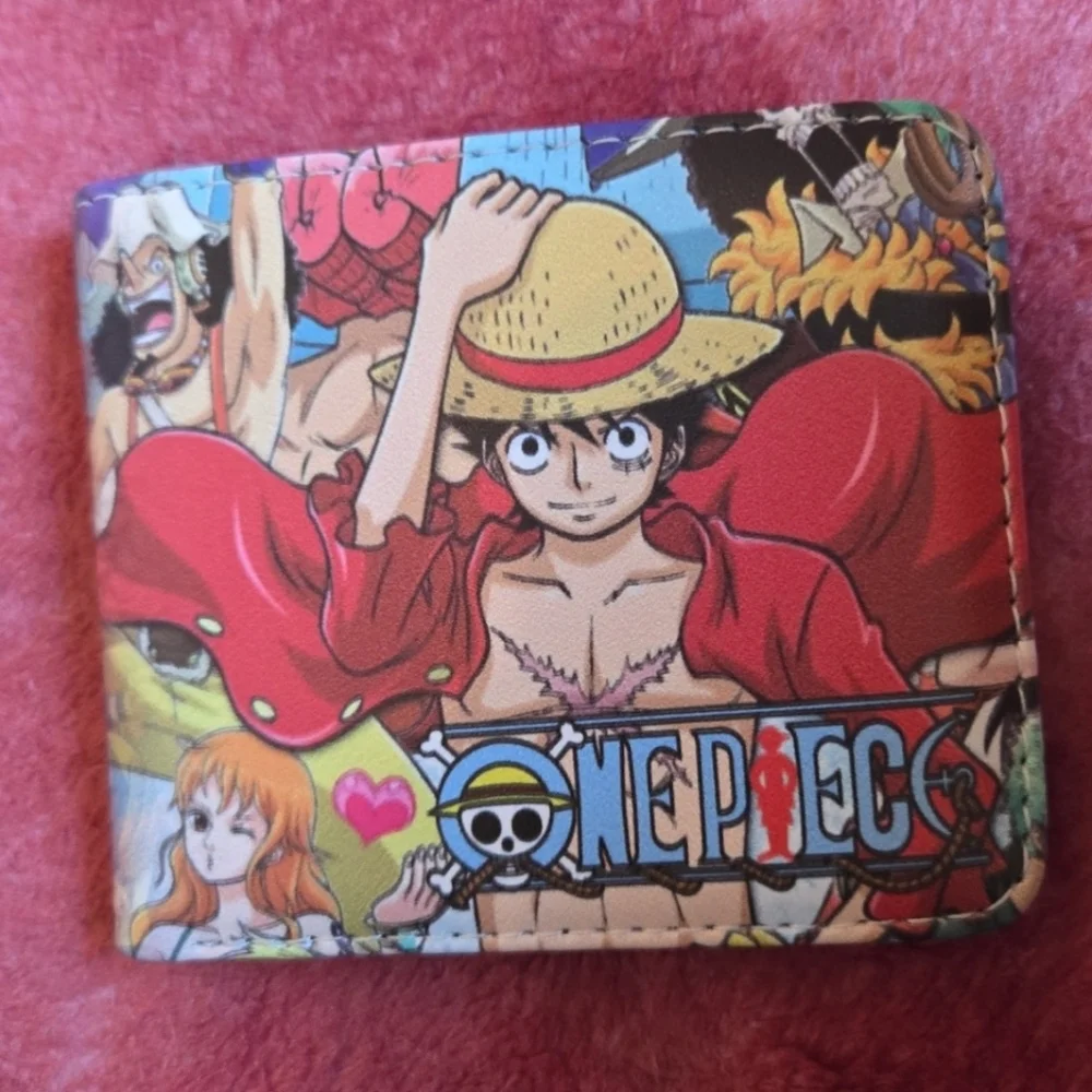 New one piece anime manga leather wallet